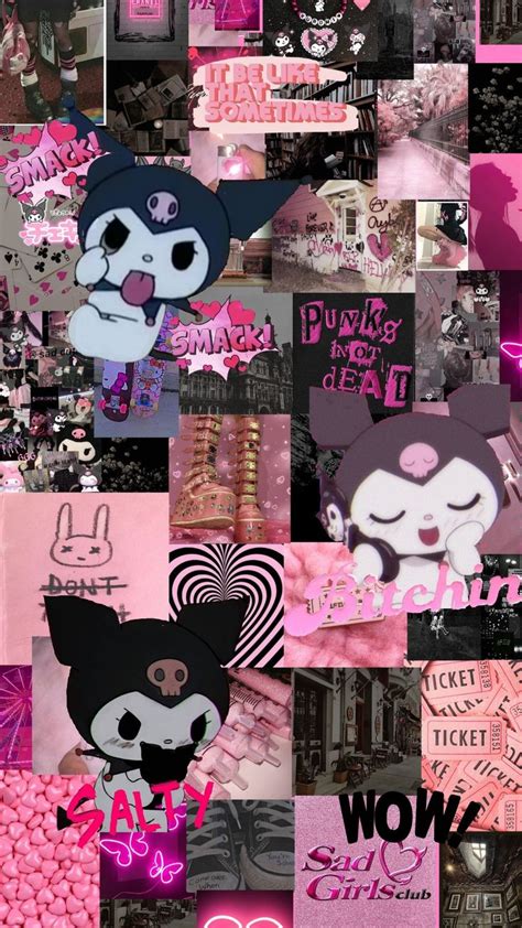 hello kitty wall|hello kitty wallpaper aesthetic black.